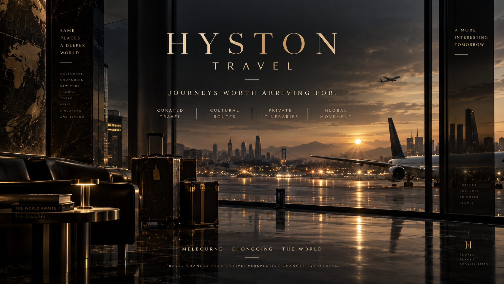HYSTON Travel 暮色机场品牌概念视觉